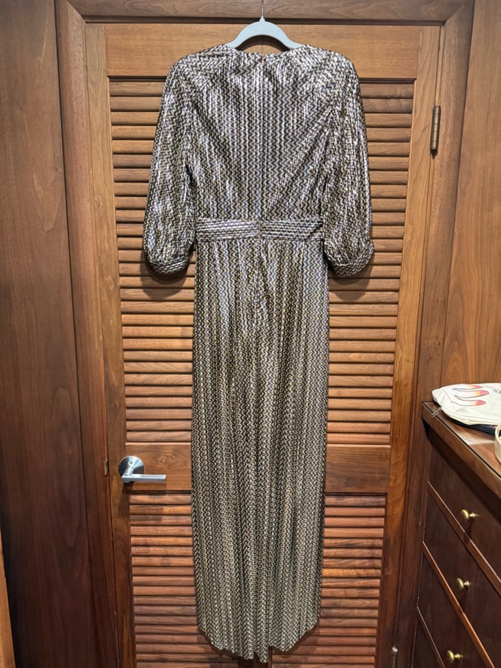 ba&sh Pacey Metallic High-Low Dress - Picture 10 of 12